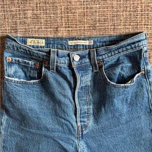 Women's Blue Straight Leg Jeans